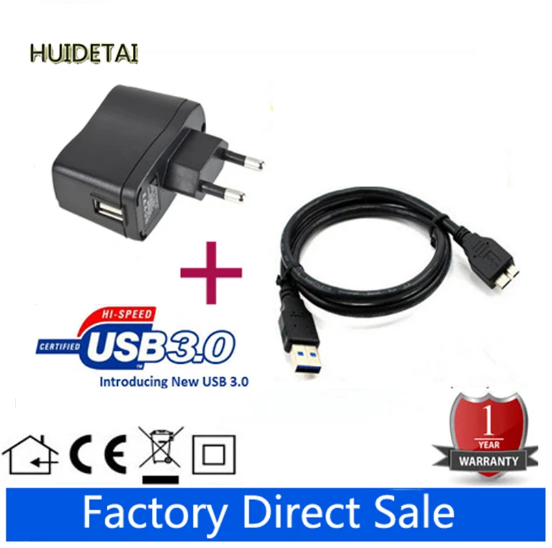 

5V 2A USB Port Wall Charger with USB 3.0 Date Charger Cable For Onda v989 Tablet