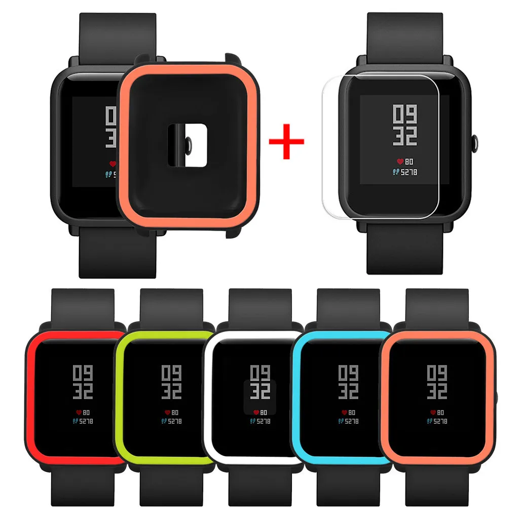 Мягкий силиконовый чехол Malloom для Huami Amazfit Bip Youth Watch с защитой экрана | Электроника