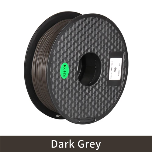 Dark Grey PLA 1,75 мм нити 1 кг печати красочные материалы для 3D-принтеры экструдер ручка Радуга Пластик аксессуары черный, белый цвет цвета красный, серый - Цвет: Dark Grey
