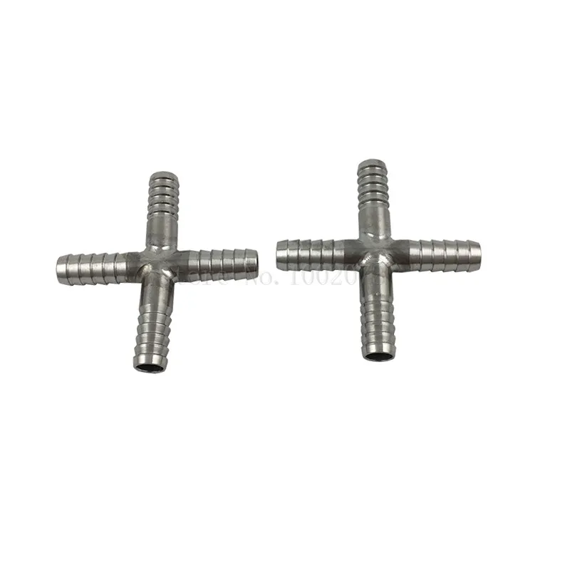 

2pcs/lot Stainless Steel Pipe Cross Fitting four way - 5/16" Tee for Draft Beer Line