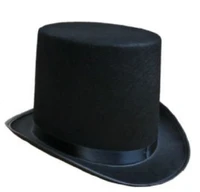 the magician performed high hat halloween hat cap flat black hat jazz stage performances of men and women