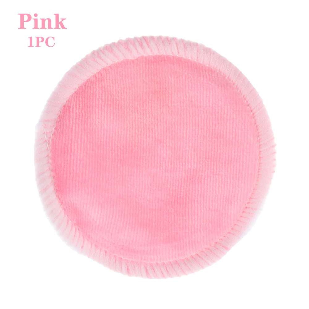 1 Pc Pink 1/8/16/20 шт. многоразовые Ватные диски Make Up средство для снятия макияжа для лица двойной Слои протрите подушечки для чистки ногтей колодки можно мыть мешок для стирки - Цвет: 1 Pc Pink