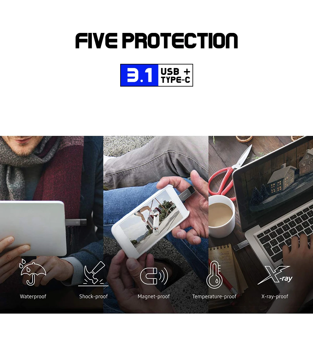 SAMSUNG USB3.1 флеш-накопитель DUO Plus 32 Гб 64 Гб 128 ГБ 256 ГБ флеш-накопитель Тип C/Тип-а двойной интерфейс флешки карта памяти OTG