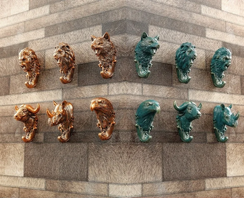 Крючки для одежды с животными креативные настенные крючки в стиле ретро