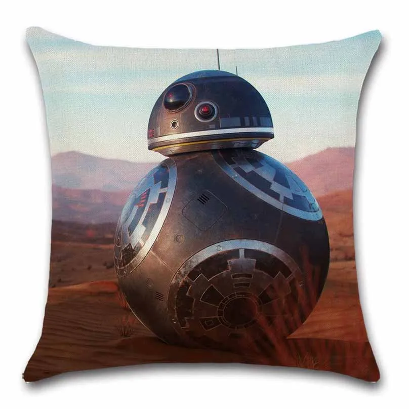 

Robot Cartoon Baby Printed cushion cover Polyester Linen Pillow case sofa Chair Decoration for home kids boy room friend gift