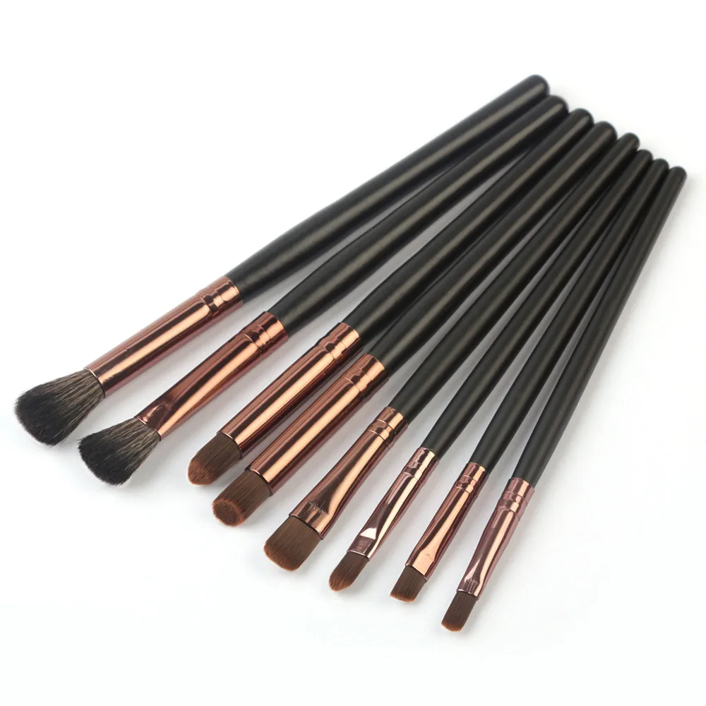 MAANGE 8PCS Makeup Brush Set Eyeshadow Eyeliner Eyebrow Plastic Foundation Powder Blush Blending Contour Hot brochas | Красота и
