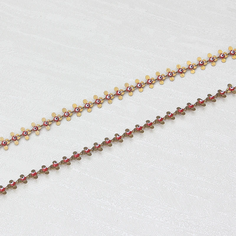 Цепочка Счастливый глаз цепочка с цветными бусинами для аксессуаров|jewelry making