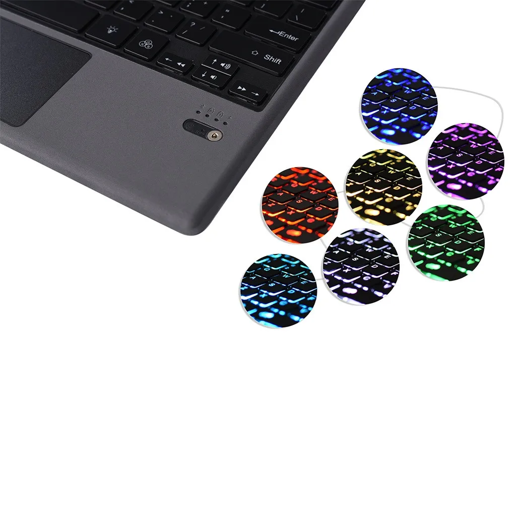 7-Color Backlit Для microsoft Surface Pro 3 4 6 Магнитный 7-Цвет Bluetooth клавиатура с подсветкой портативных ПК игровая клавиатура Teclado# es - Цвет: 7-Color Backlit