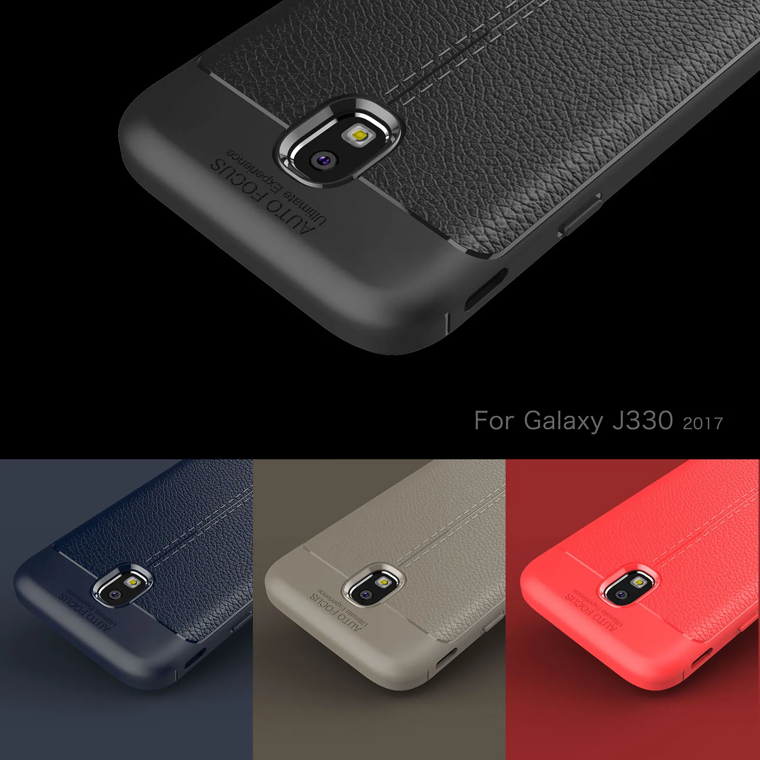 Мягкий чехол Wolfsay из ТПУ для Samsung Galaxy J3 2017 с кожаной текстурой силиконовый