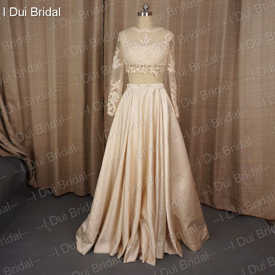 Выпускные платья короткий топ черные кружевные из двух частей иллюзионные с