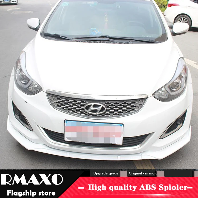Для Elantra ABS задний бампер диффузор протектор для 2012- hyundai Elantra обвес бампер задний передний Лопата губы задний спойлер