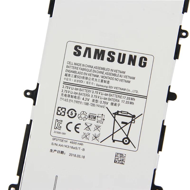 Оригинальный аккумулятор Samsung SP3770E1H для GALAXY Note 8 0 N5100 N5120 N5110 4600 мАч | Мобильные