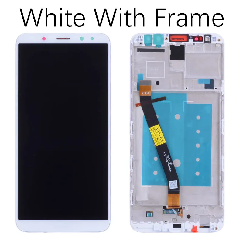 with Frame White Дисплей для HUAWEI Mate 10 Lite Nova 2i RNE-L21 LCD в сборе с тачскрином на рамке 5.9'' синий золото черный белый - Цвет: with Frame White