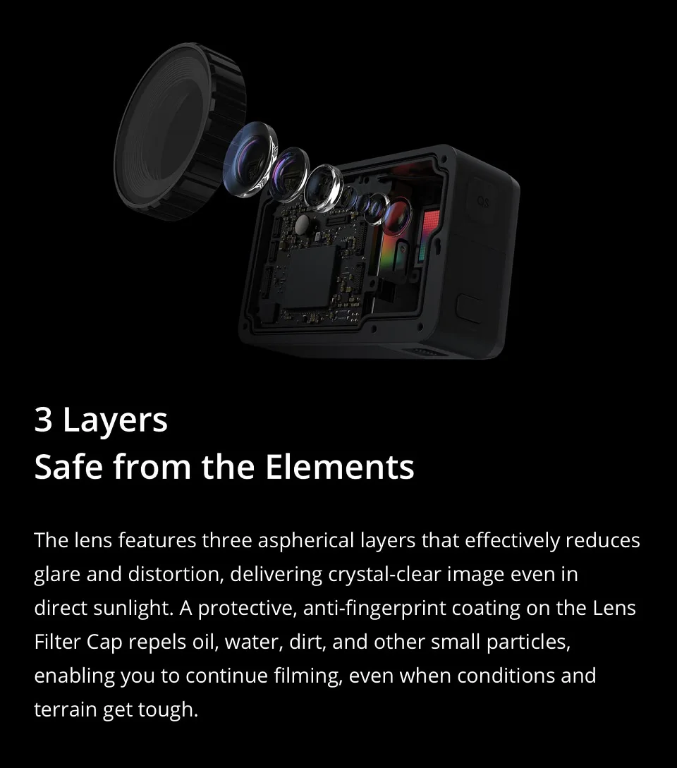 DJI Osmo экшн Cameria 11 м Водонепроницаемый двойные экраны 1/2 образования легкой пены. " CMOS 12MP4K HDR видео 8 xslow движения UHD качество RockSteady
