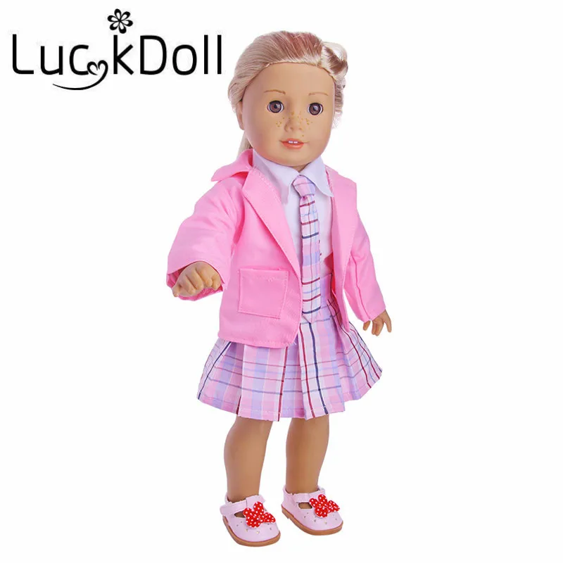 2 Стиль кампус форма подходит 18 дюймов American 43 см для ухода за ребенком мам Baby Doll