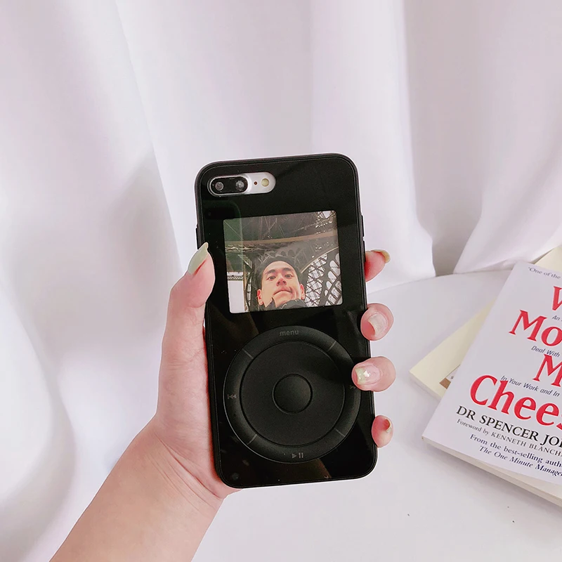 Модный прозрачный чехол для телефона GlamPhoneCase с музыкальным проигрывателем iphone X