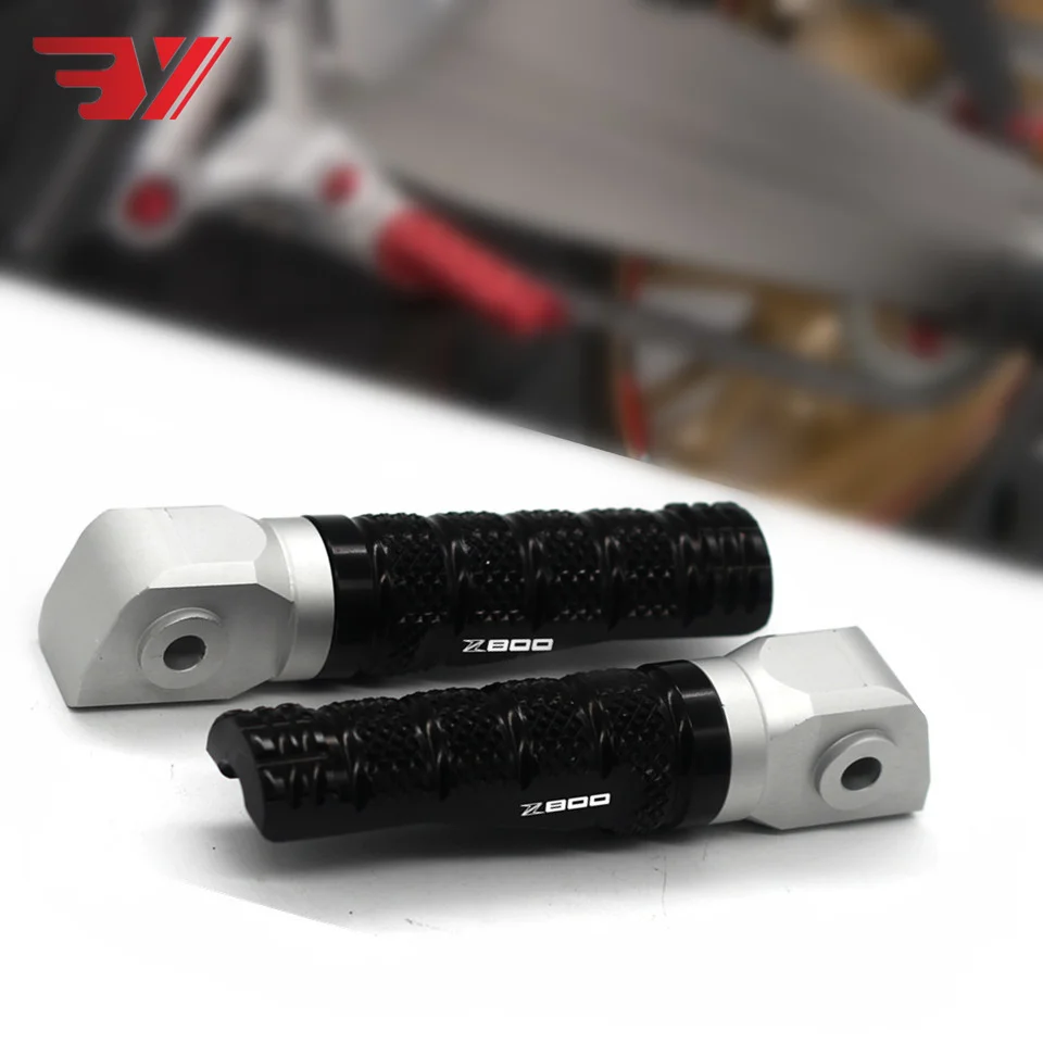 

BYSPRINT CNC Accessories For Kawasaki Z 800 Z800/ABS 2013 2014 2015 Motorcycle Rear Passenger Footrests Foot pegs Laser LOGO