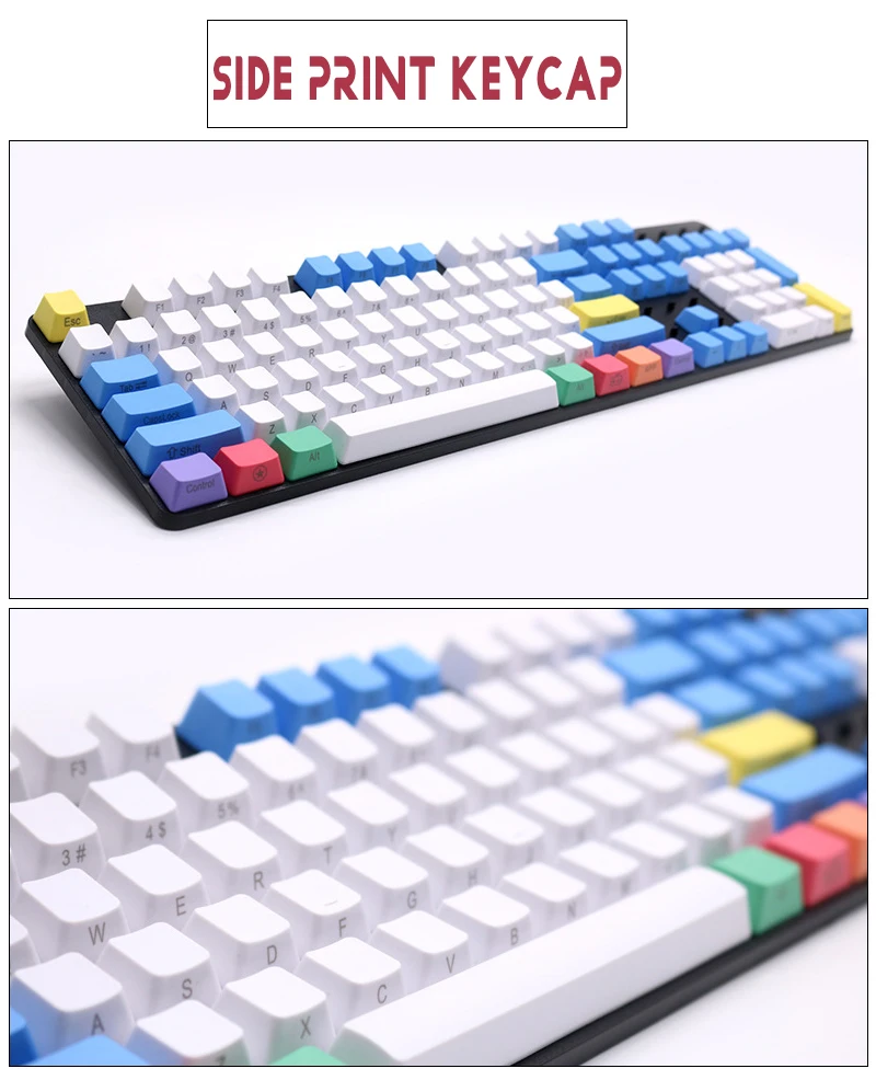 Профиль ANSI 104 ключи Пустой Толстый PBT Мел Набор ключей для Cherry MX переключатели механическая клавиатура