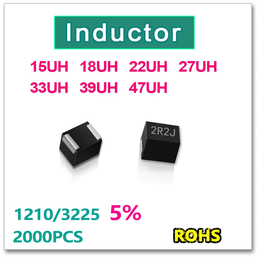 Индуктор JASNPROSMA 2000PCS 1210 3225 SMD 15UH 18UH 22UH 27UH 33UH 39UH 47UH новый оригинальный