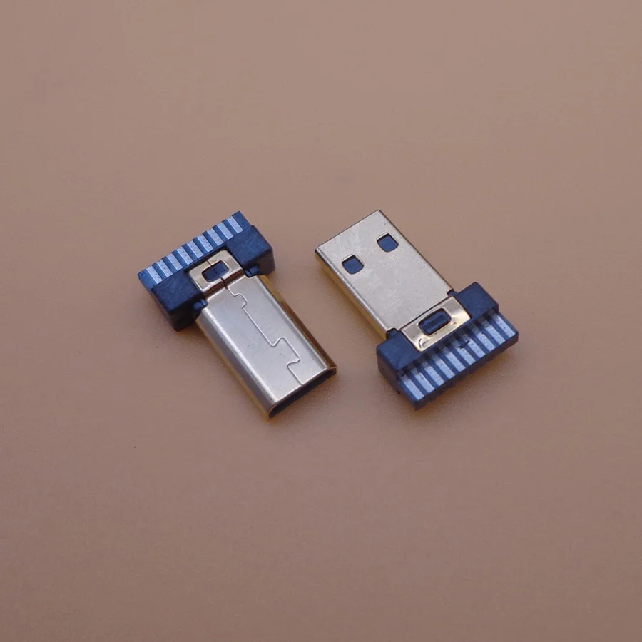 5 шт./лот Позолоченный Micro HDMI совместимый штекер разъем зарядный порт Замена док