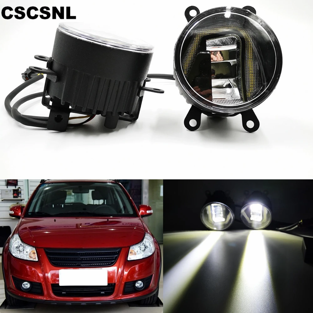CSCSNL Автомобильные светодиодные фары 3 в 1 для Suzuki SX4 2011 2018 DRL дневные ходовые огни