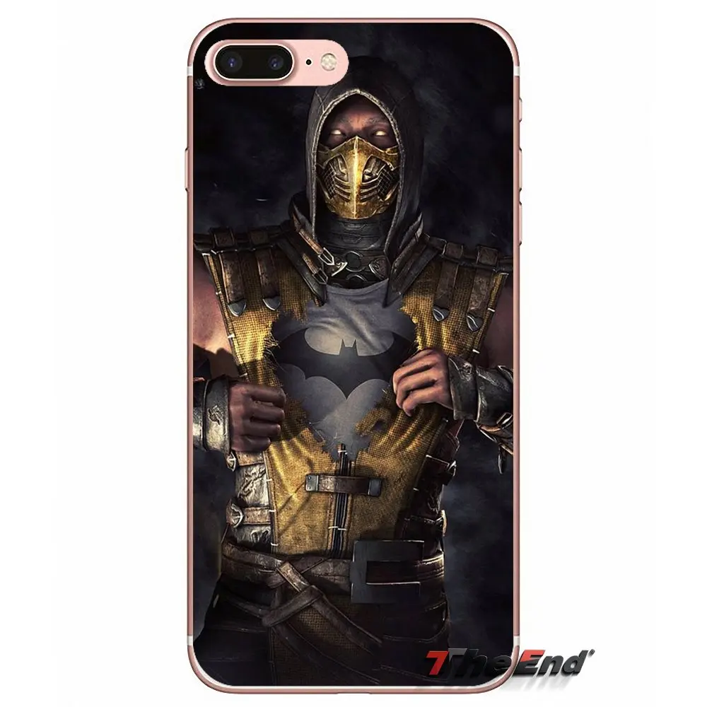 Чехол с рисунком скорпиона mortal kombat для iPhone X 4 4S 5 5S 5C SE 6 6S 7 8 Plus Samsung Galaxy J1 J3 J5 J7 A3 A5 2016