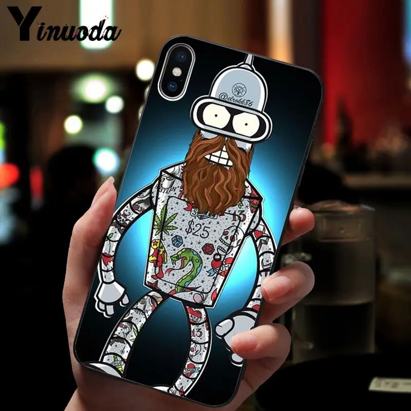 11pro MAX Futurama Bender Bite My Shiny рукоделие принт рисунок чехол для телефона чехол для iPhone 8 7 6S Plus X XS MAX 5 5S SE XR чехол