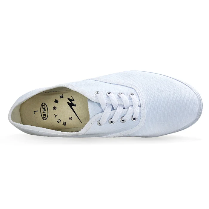 Classic White Sneakers Women Casual Canvas Shoes Female Lace-Up Flat Trainers zapatillas mujer Vulcanize dancing men kids | Спорт и