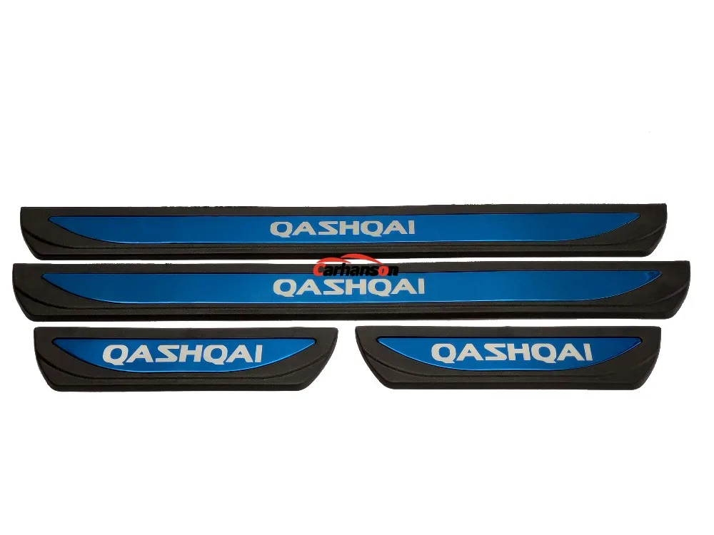 Автомобильные аксессуары для Nissan Qashqai J11, Накладка на порог, стильный стикер, защитная крышка,, авто, нержавеющая сталь