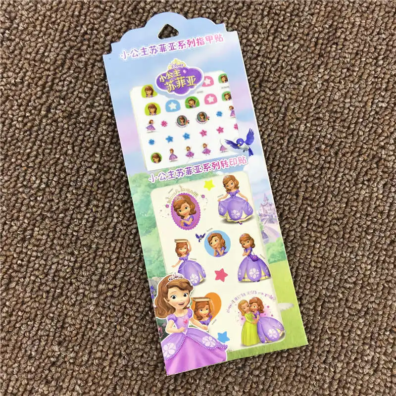 My Little Pony/Детские стикерные игрушки с персонажами из мультфильмов, Набор наклеек для тату для девочек, стикер для ногтей, 2 в 1, наклейка с цветами для награждения, замороженная - Цвет: Sophia random