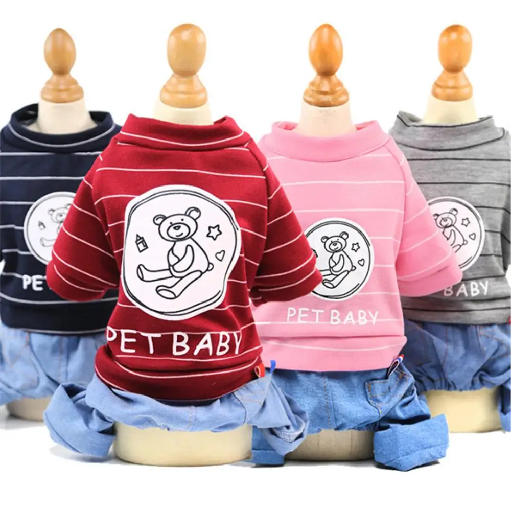 

Fashion Dog Clothes Spring Chihuahua Dog Coats Jackets 2019 Cartoon Jumpsuits Pet Dog Clothes For Small Dogs Cats Pets Clothing