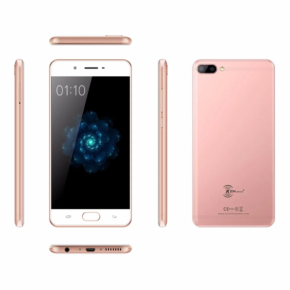 KENXINDA X6 5 дюймовый мобильный телефон Android 7 0 Celular четырехъядерный 3G + 32G 13 МП Двойная