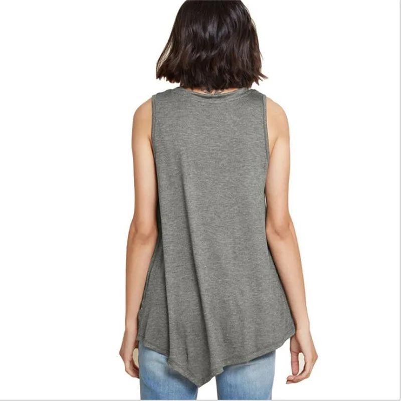 2XL женская одежда большого размера нерегулярные футболки летние свободные топы