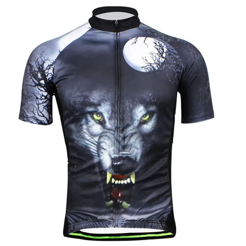 

2021 New Quick-Dry Cycling Clothing Wolf Bike Wear Cycling Jerseys Ropa Ciclismo Bicycle Clothes Summer Riding Uniforms