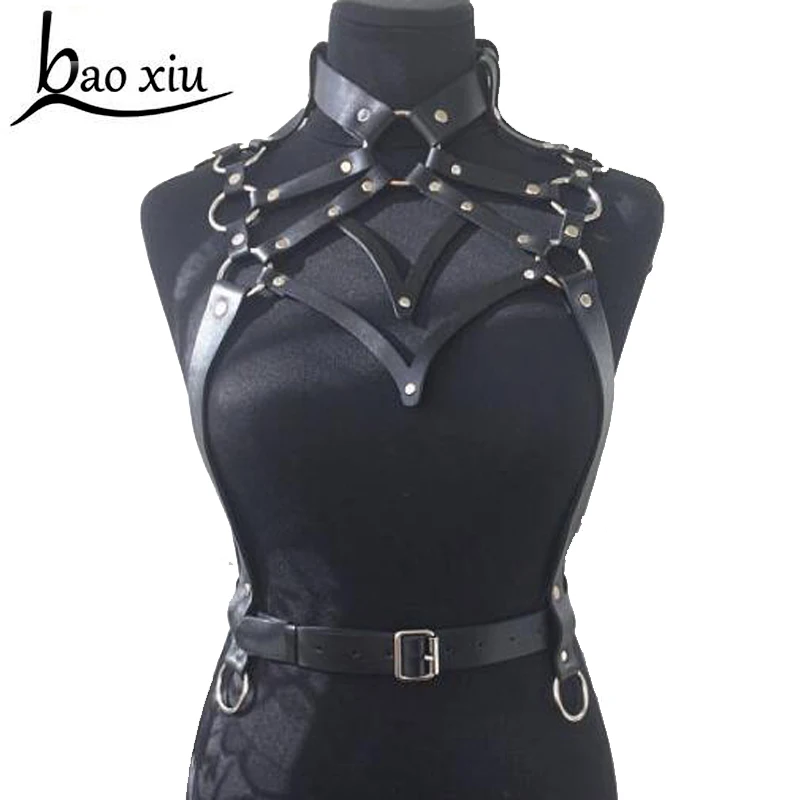 Подвязки с кисточками в стиле панк-Харадзюку Женская Портупея из искусственной