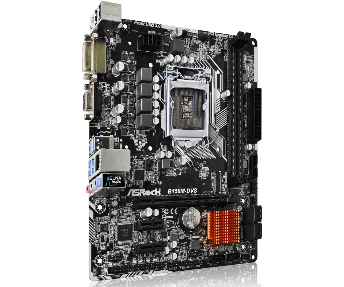 Asrock Женская настольная материнская плата B150 Socket LGA 1151 i3 i5 i7 DDR4 32G SATA3 USB3.0 VGA DVI Micro-ATX |