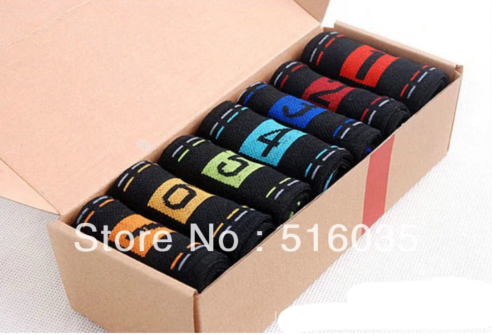 

Free shipping Men cotton socks Novelty 7 days week Socks comfortable soft daily sock