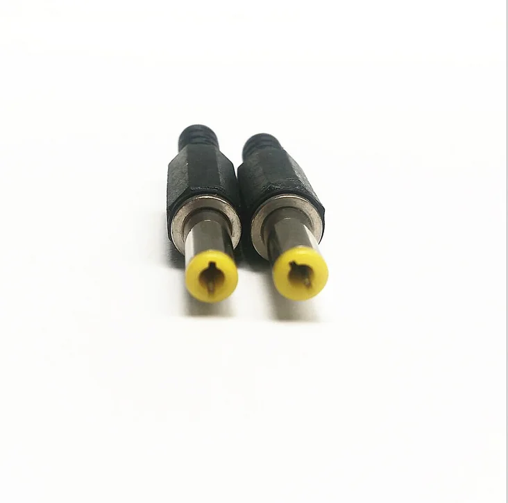 Штепсельная вилка/розетка постоянного тока 2 5 мм x 14 желтый адаптер питания |