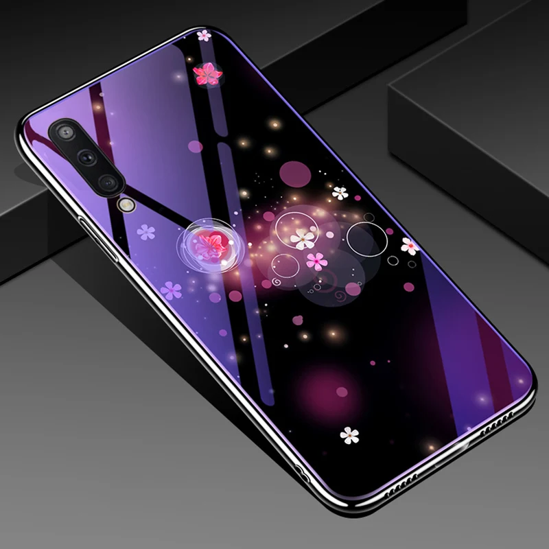 02 Чехол из закаленного стекла для samsung Galaxy A50 чехол с мягким покрытием бампер для Samung S10 Plus Lite S10E S9 A30 A20 A10 M20 Note 9 - Цвет: 02