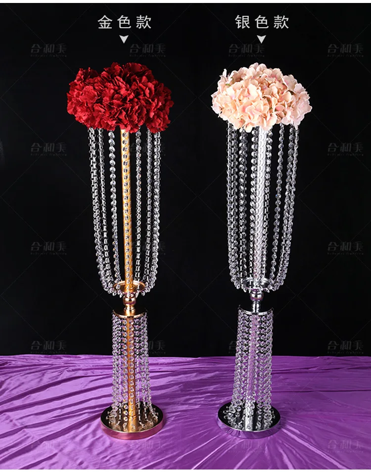 6 шт. декоративные акриловые подсвечники 80 см с имитацией кристаллов|decor events|decorative