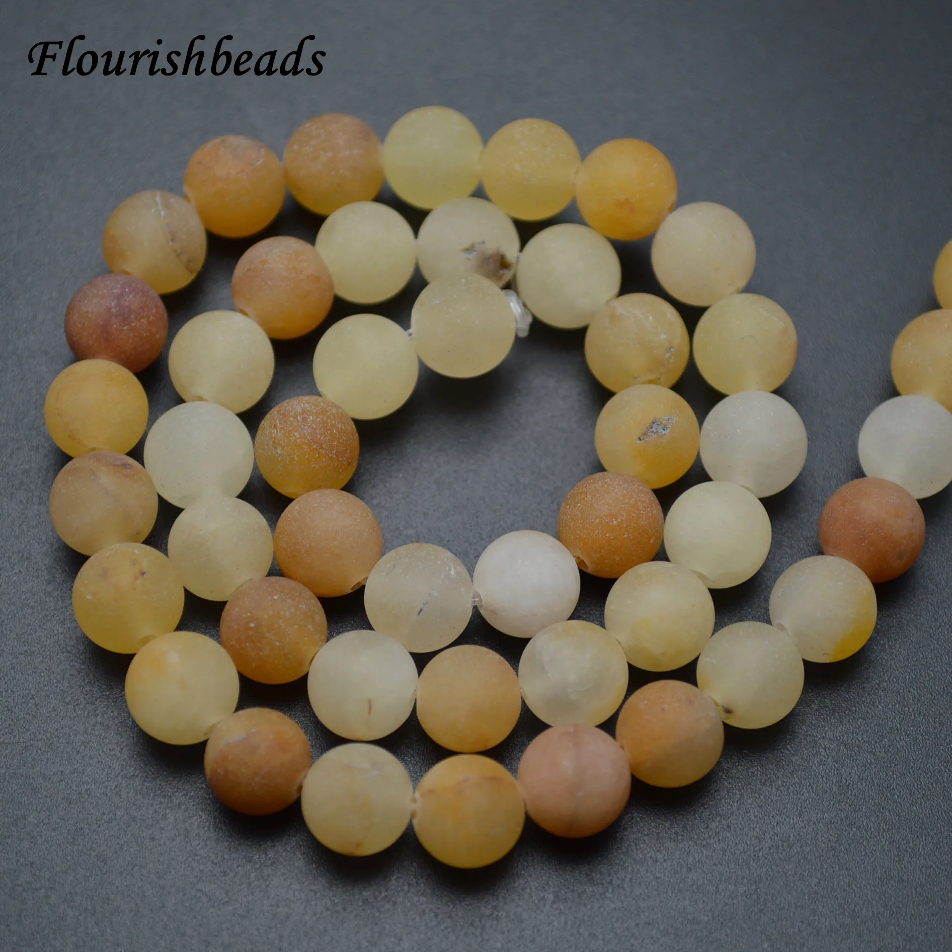 

Matte Natural Yellow Honey Jade Dull Polished Stone Round Loose Beads 4mm 6mm 8mm 10mm 12mm