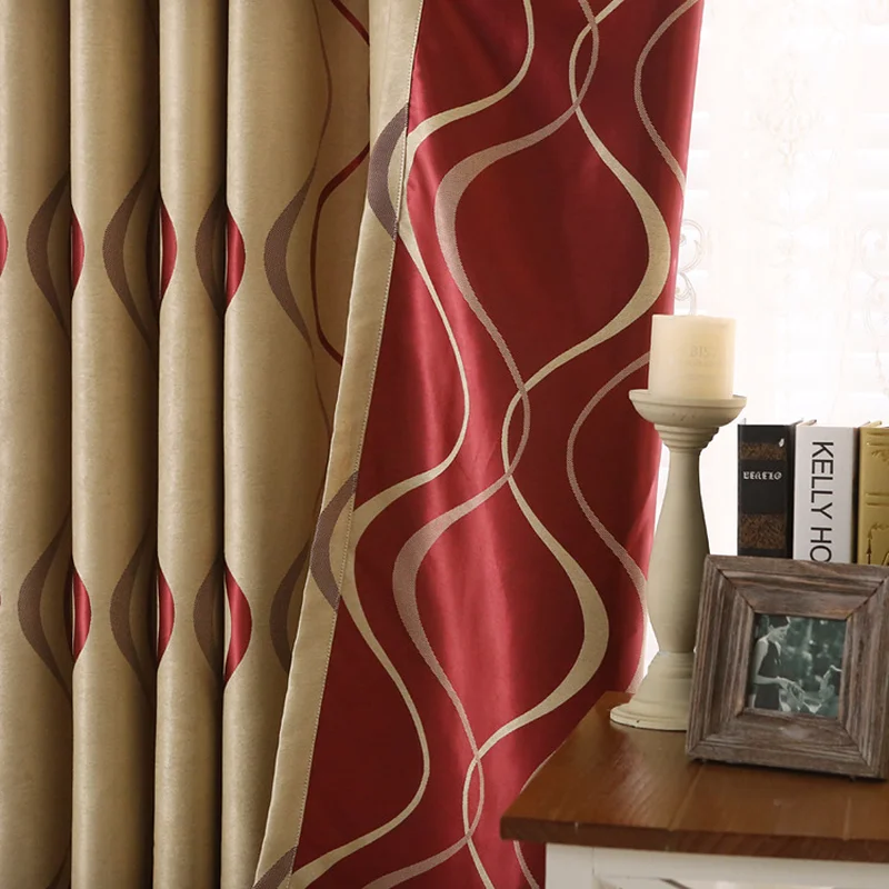 Плотные Роскошные волнистые полосатые шторы для гостиной спальни недорогие