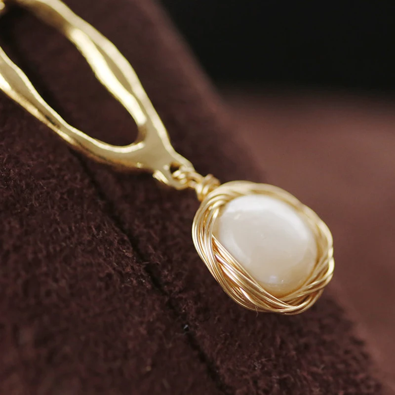 Серьги для Для женщин настоящий жемчуг Jewelry Роскошный натуральный серьги