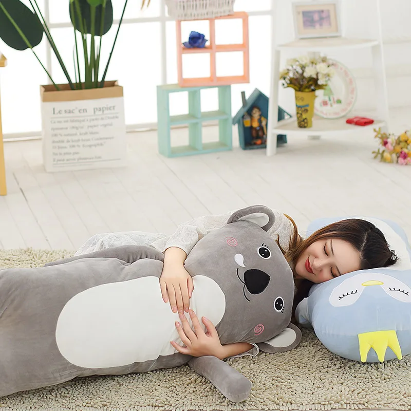 Милая мультяшная мягкая игрушка koala Единорог медведь Кот спящие куклы подушки