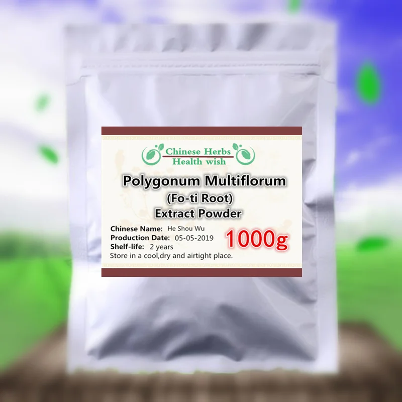 

1000g He Shou Wu Extract Powder,Effective Stimulates Hair Growth & Reverses Gray Hair,Polygonum Multiflorum Powder,Fo-ti Root