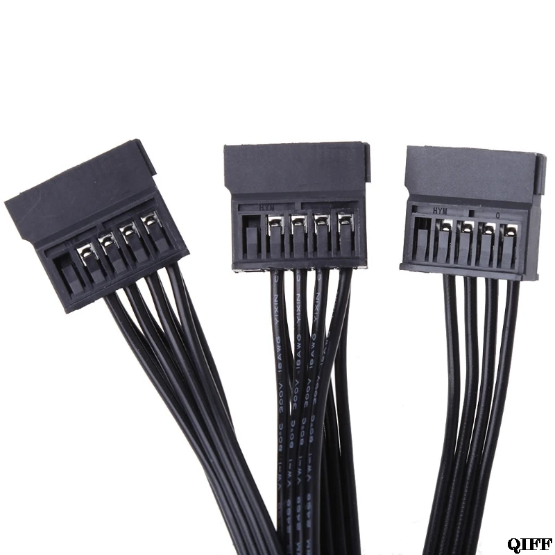 Прямая поставка и оптовая продажа ATX 4 контактный IDE Molex до 5 SATA Serial ATA кабель