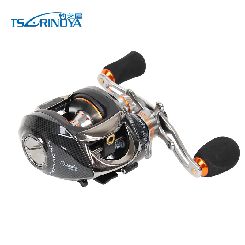 TSURINOYA baitcasing Рыболовная катушка 14BB 6 3: 1 сопротивление 4 кг Центробежная и Магнитная