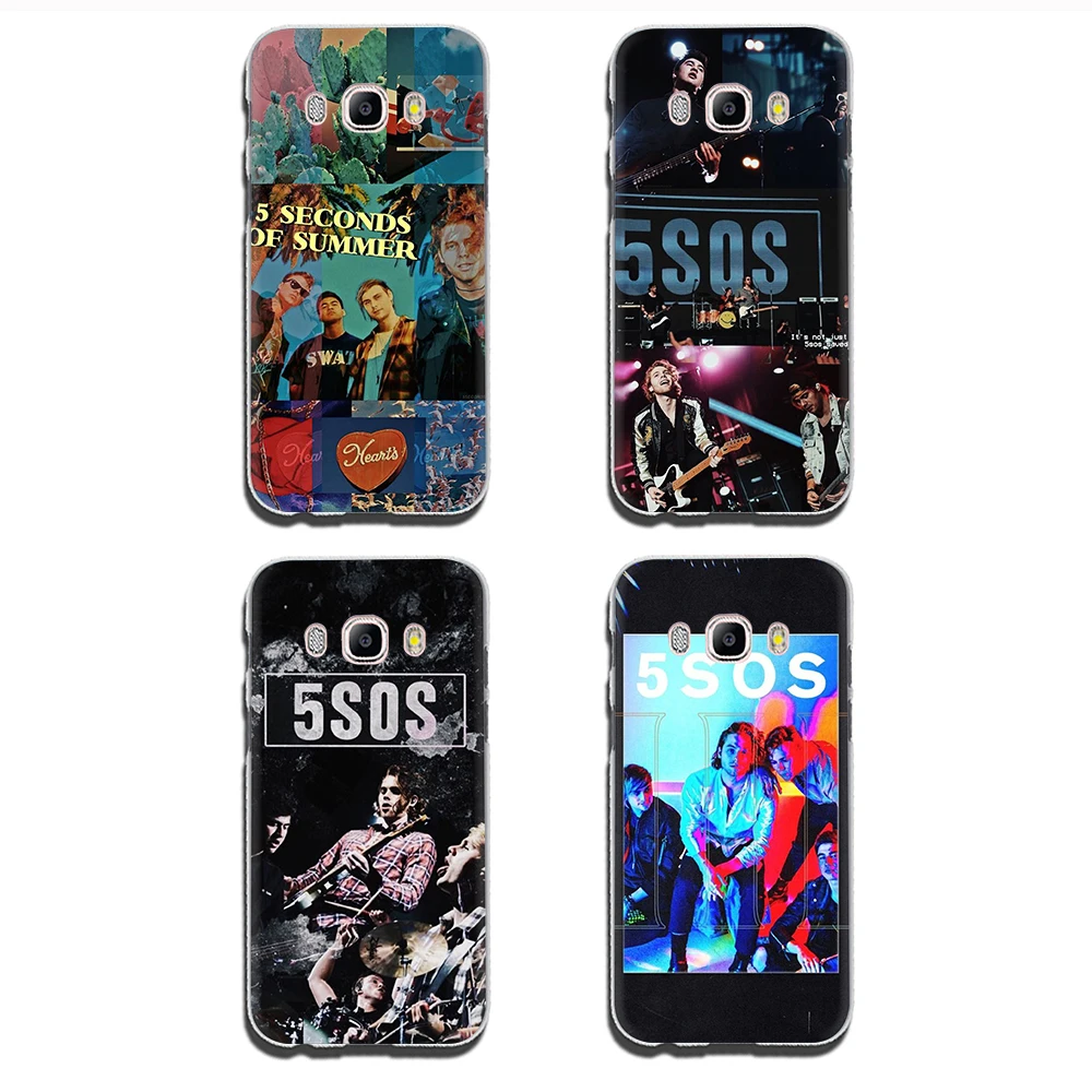 5 секунд лета 5SOS жесткий чехол для телефона Samsung Galaxy J6 J5 J1 J2 J3 J7 2017 2016 2015 Prime версия