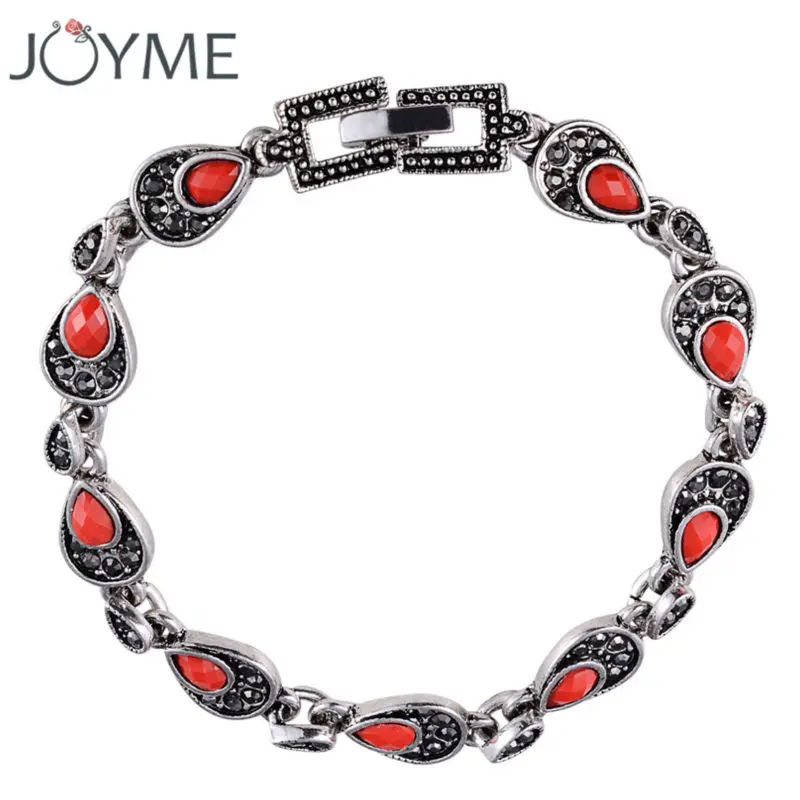 Магазин Фабрика Joyme тибетский посеребренный винтажный браслет для женщин с