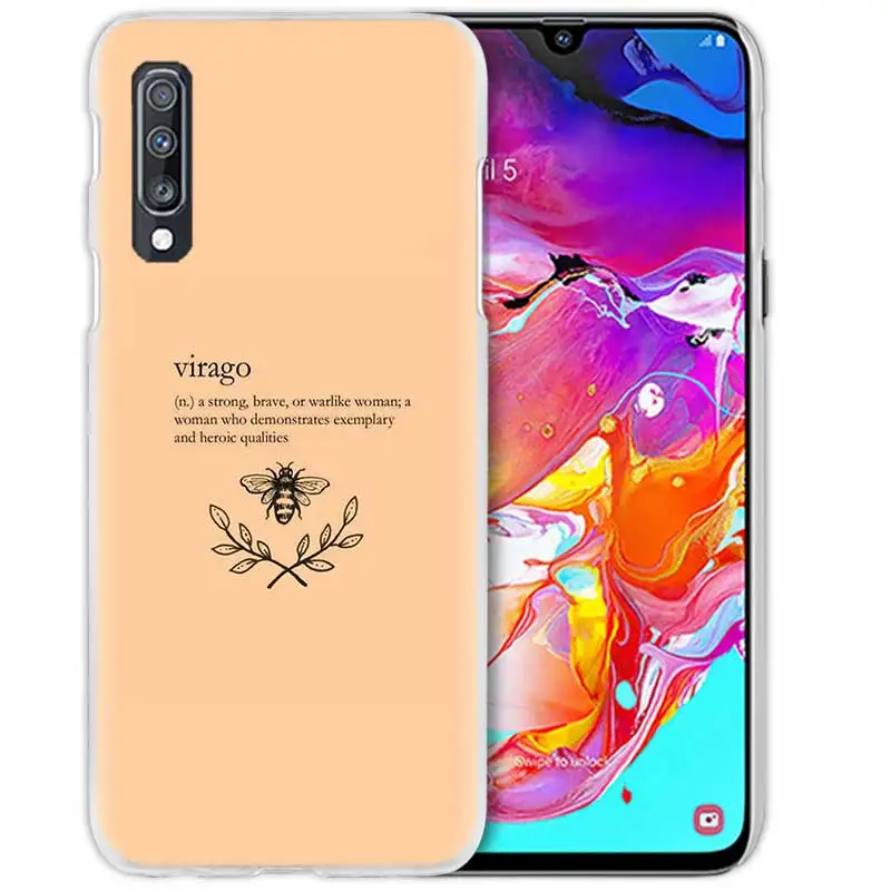 02 Слова и узорами чехол для samsung Galaxy A50 A70 A80 A20e A60 A40 A30 A20 A10 A8 A6 плюс A9 A7 жесткий чехол для телефона из поликарбоната с Coque - Цвет: 02